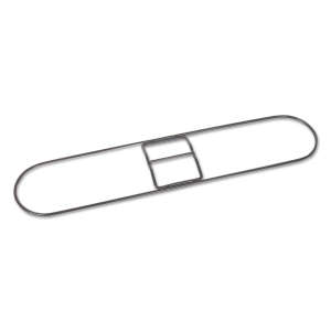 Boardwalk, Zinc Plated, 18", Clip-On Dust Mop Frame