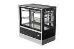 36-inch-wide 120-volt cubed-glass countertop Refrigerated deli display case with self-serve and rear access