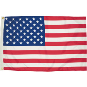 Durawavez Nylon Outdoor U.S. Flag with Heading & Grommets, 4' x 6'