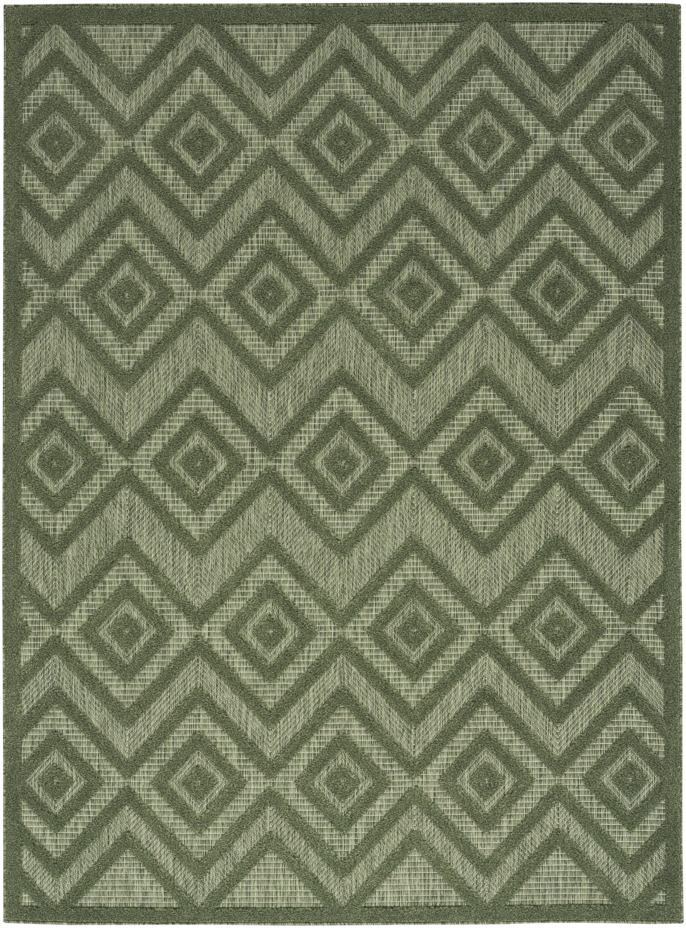 Nourison Versatile 5' x 7' Green Modern Rug