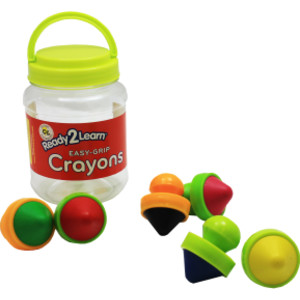 Easy Grip Crayons - 6 Colors - 18m+