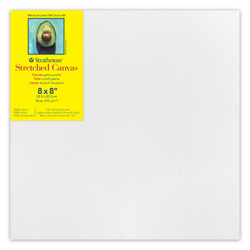 300 Series Gallery Stretched Canvas, 8x8 inch