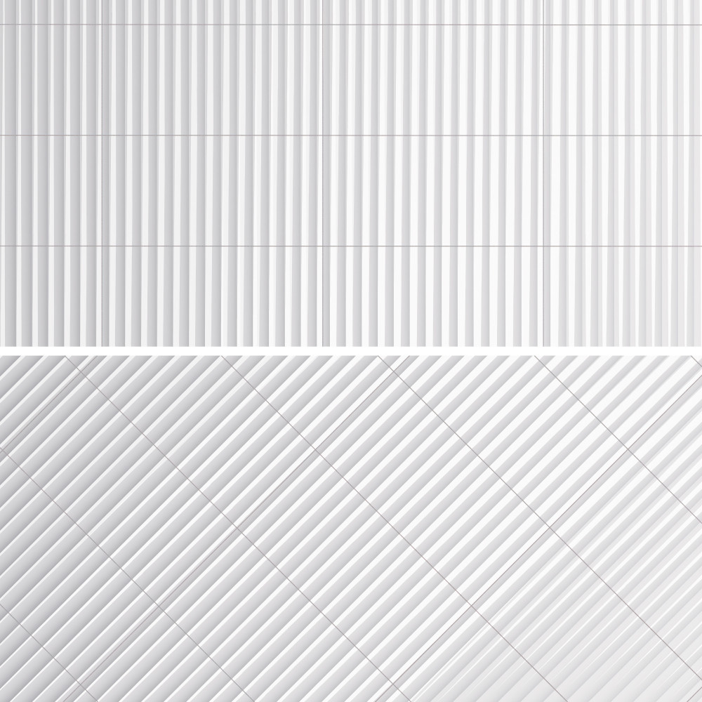 Crown Heights Rubik Glossy White 5-7/8 in. x 11-3/4 in. Ceramic Wall Tile