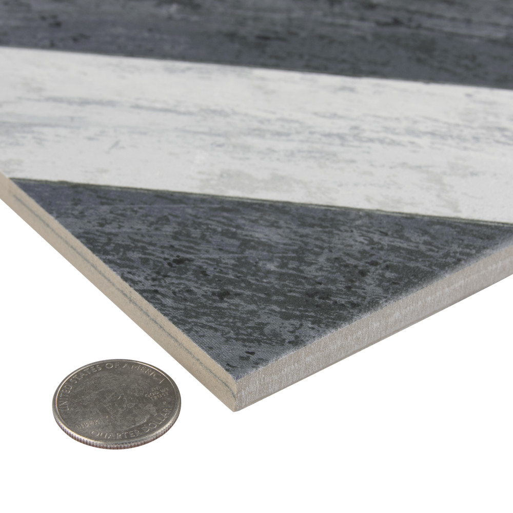 Sample – Cassis Sete Black Porcelain Floor and Wall Tile