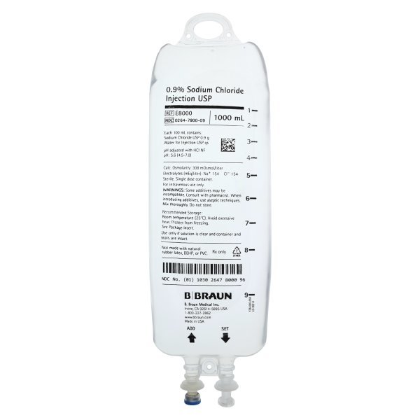 Sodium Chloride 0.9% 500ml Inj Non-DEHP