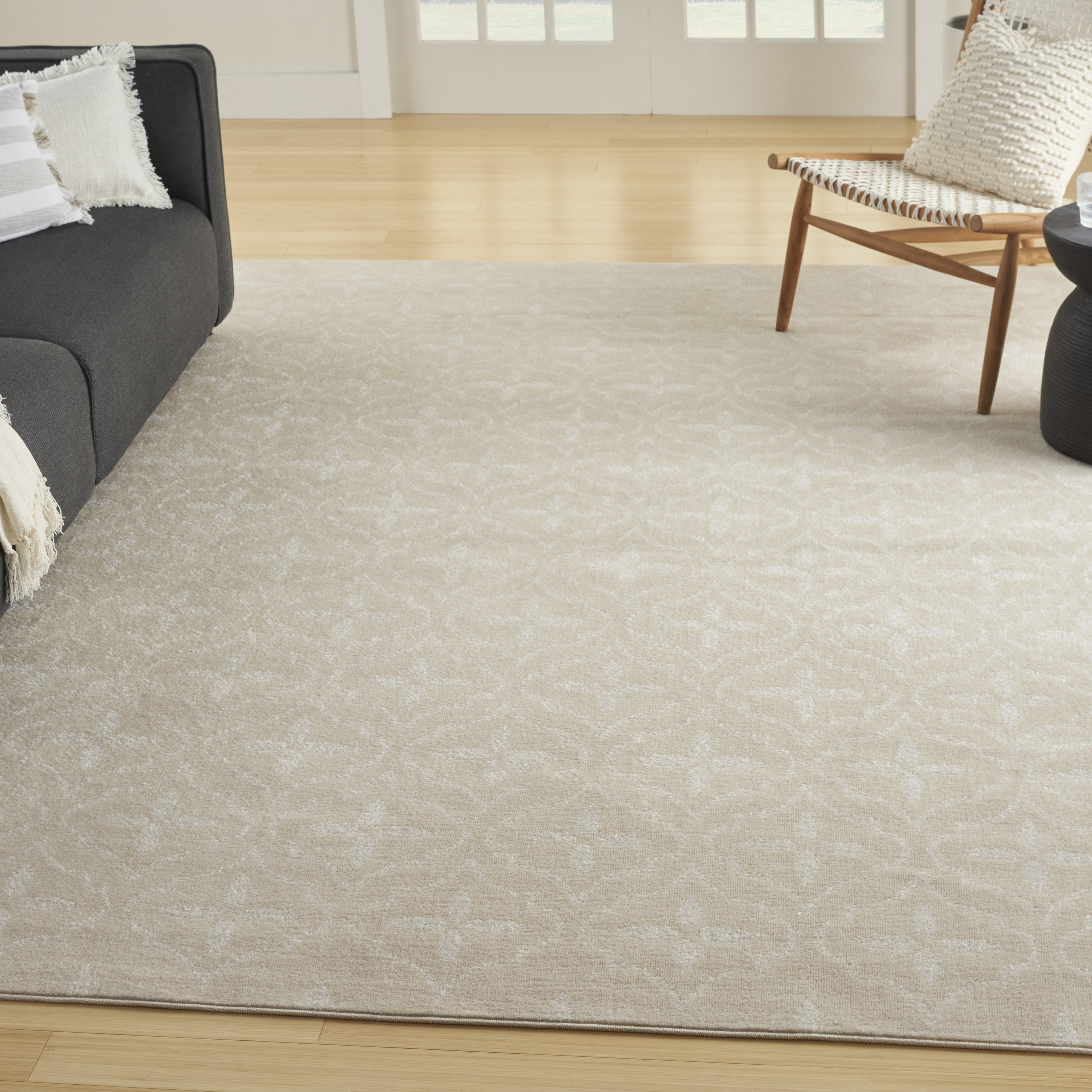 Nourison Nourison Essentials 6' x 9' Ivory Beige Modern Rug