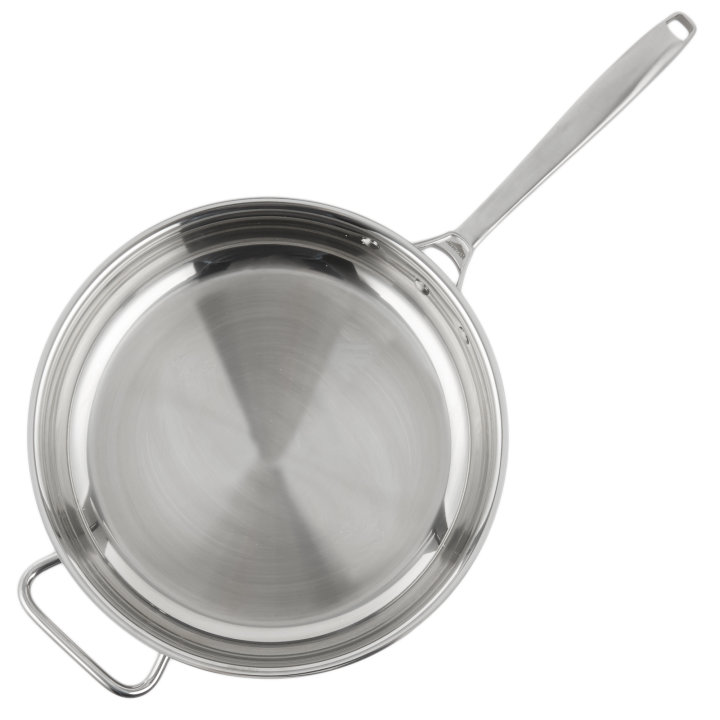 12 ½-inch Intrigue® stainless steel frying pan in natural finish