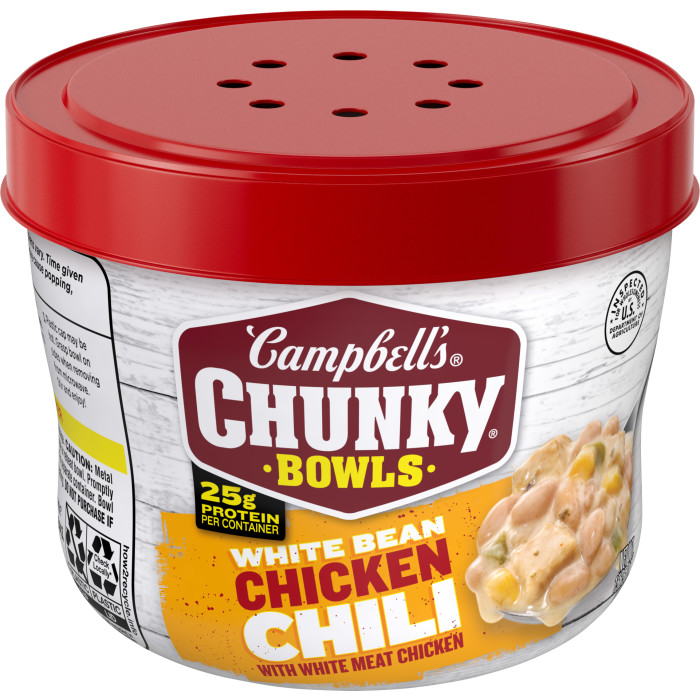 White Bean Chicken Chili Microwavable Bowl