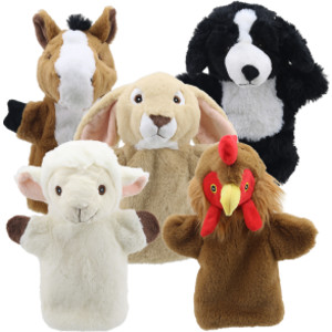 Animal Puppet Buddies: Farm, Set of 5