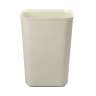 Rubbermaid Commercial, Fire Resistant, 10 gal, Resin, Beige, Rectangle, Receptacle