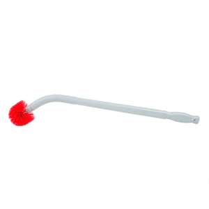 Unger, Ergo, 3.5in, Toilet Bowl Handle & Brush, Nylon Bristles, Red