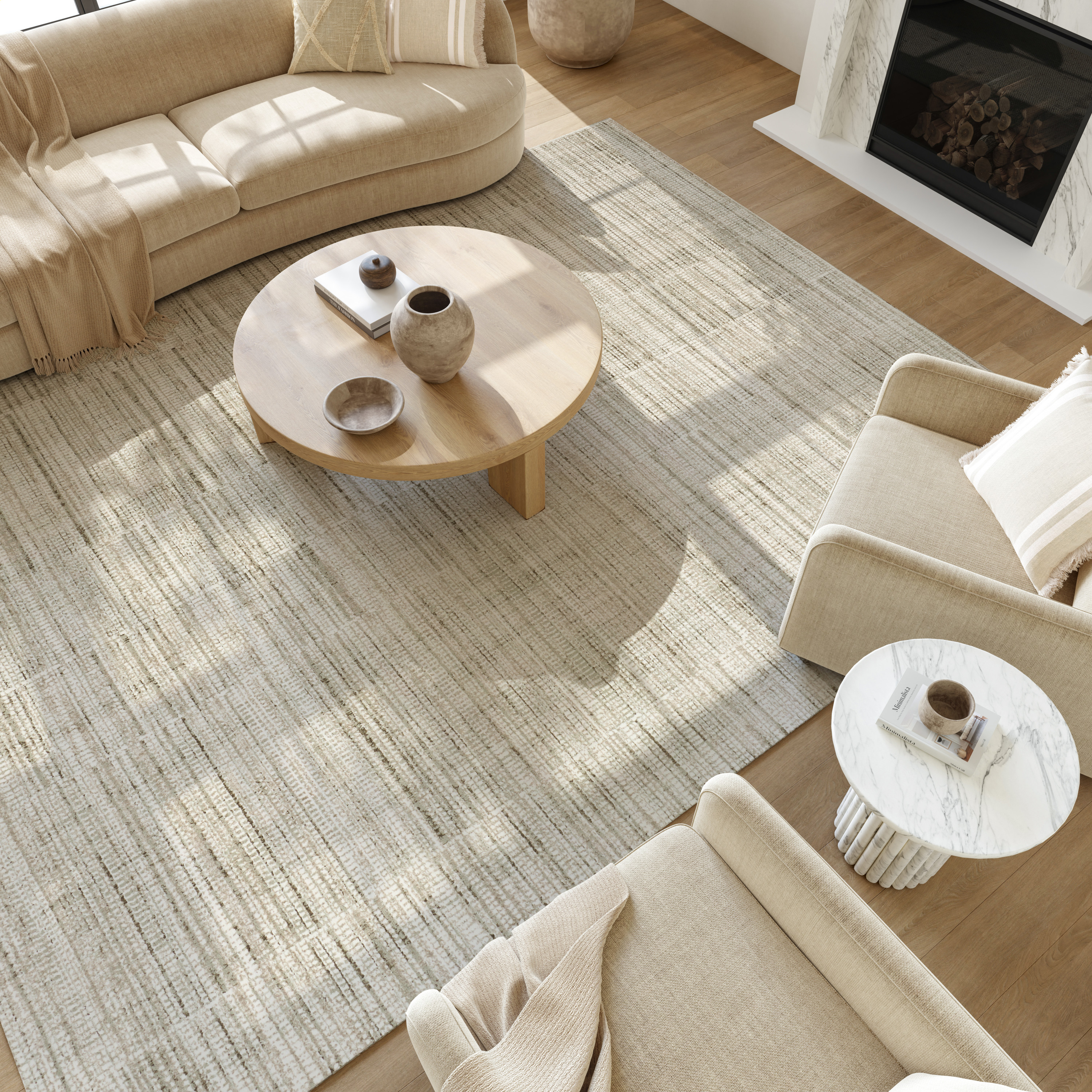 Nourison Soft Structure 6' x 9' Sage Modern Indoor Rug