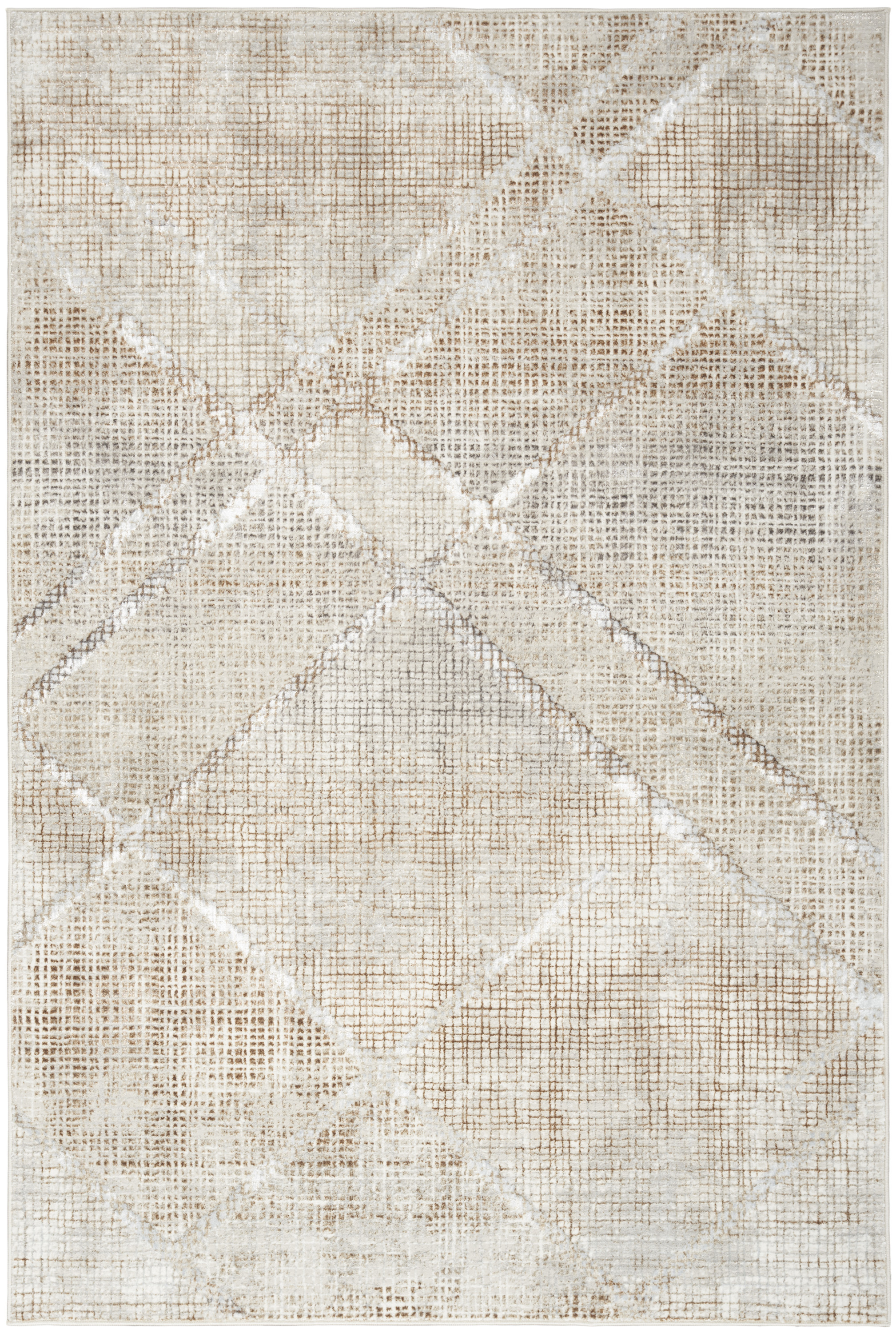 Nourison Sparkle 3'11" x 5'11" Grey Mocha Modern Indoor Rug
