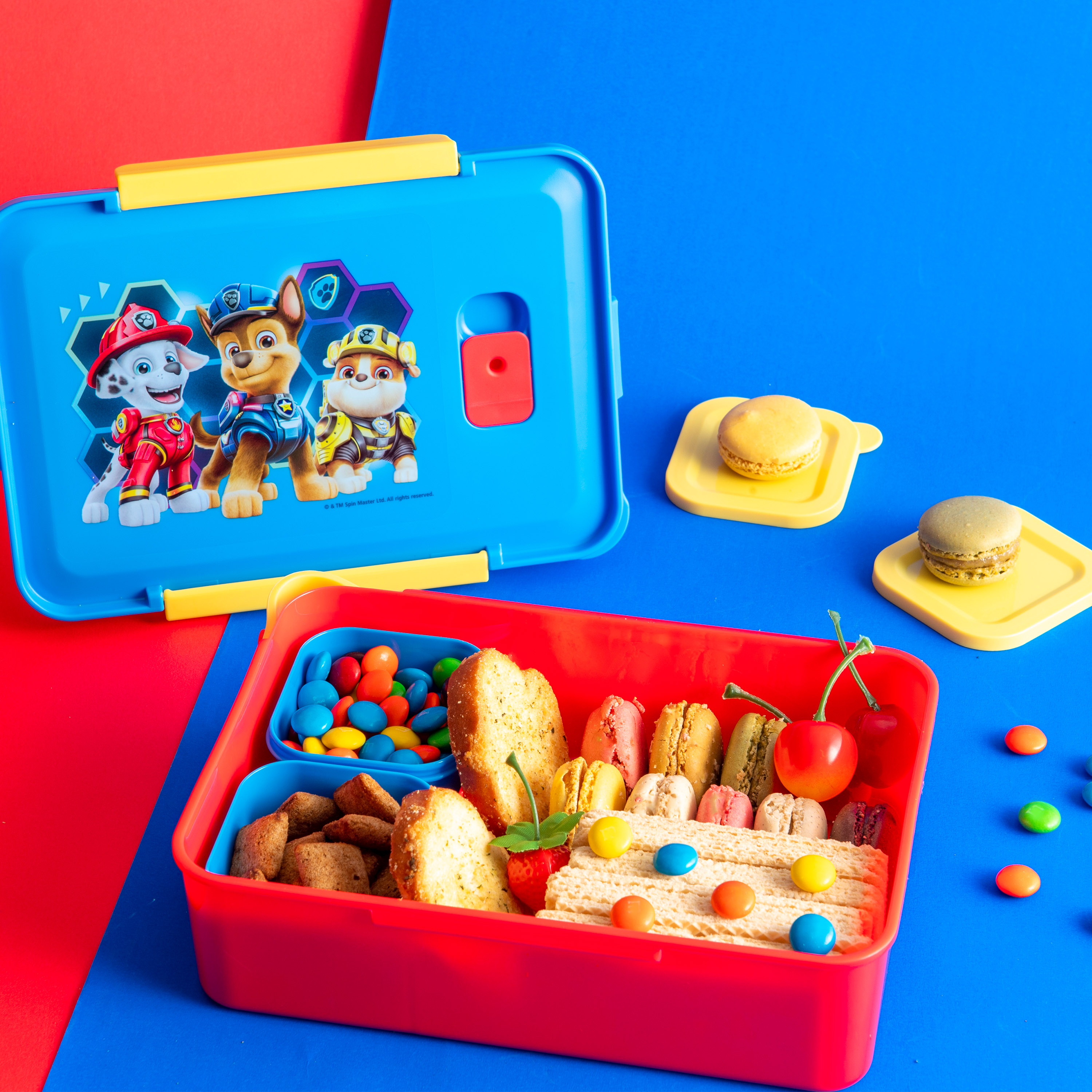 Paw Patrol Movie Reusable Divided Bento Box, Rubble, Marshall and Chase, 3-piece set slideshow image 9