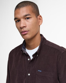 Ramsey Tailored Long-Sleeved Shirt Dark Oak
