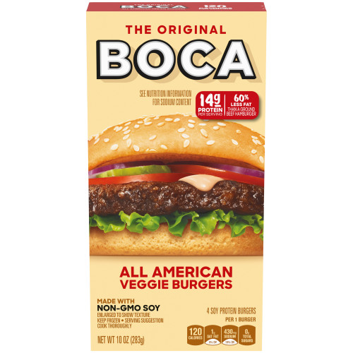 BOCA Non-GMO Soy All American Veggie Burgers