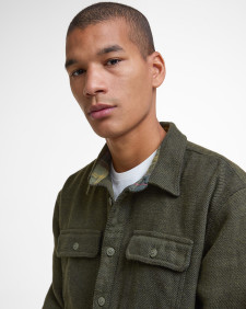 Camicia Baystone a maniche lunghe dalla vestibilità comoda Olive