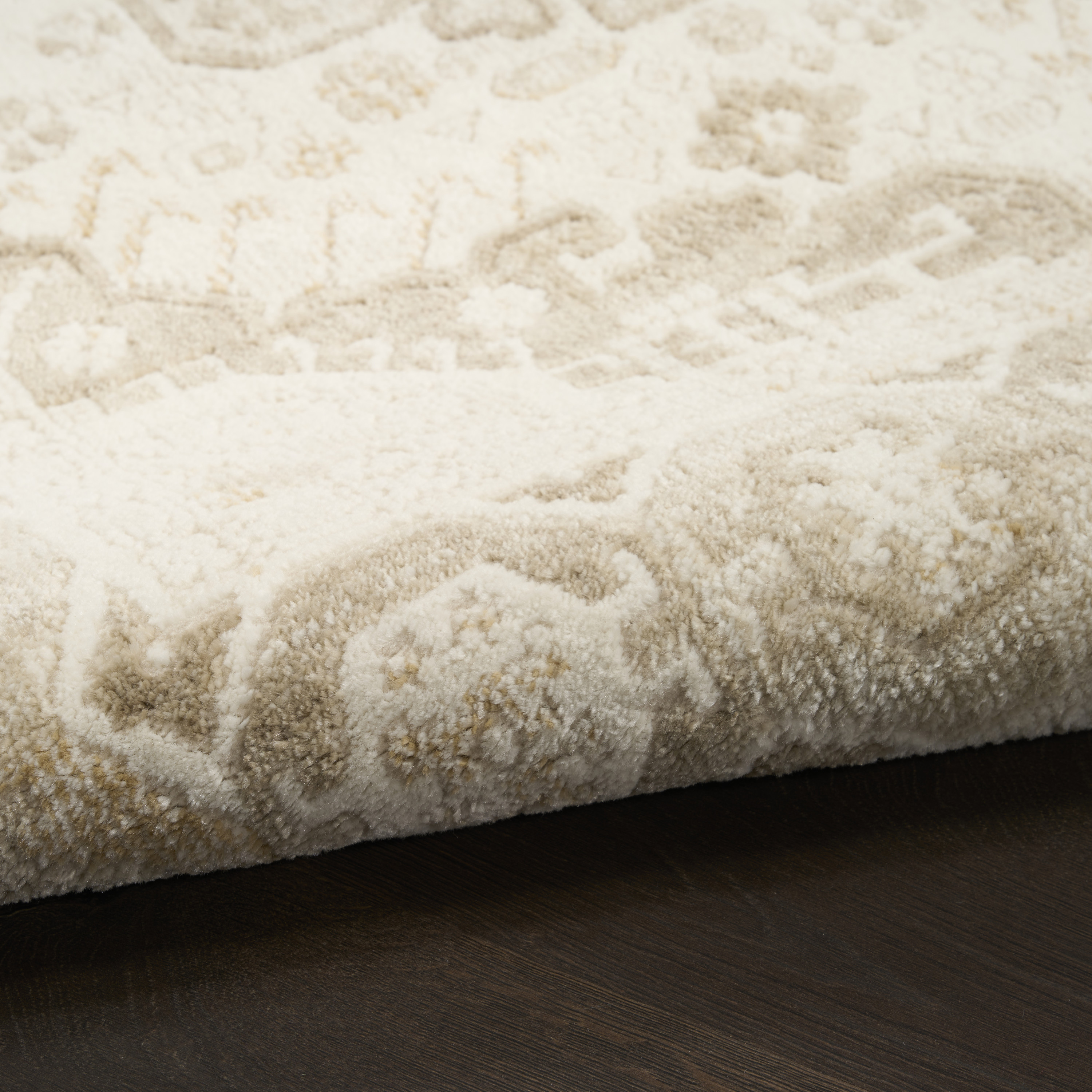 Nourison Pardis 7'10" x 9'10" Ivory Beige Vintage Indoor Rug