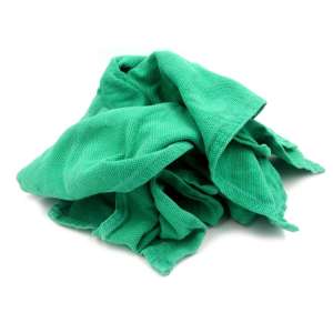 AAWA04825, A & A Wiping Cloth, Recycled Surgical Towels, 15"x22", Green
