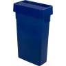 Carlisle, TrimLine, 23 gal, LLDPE, Blue, Rectangle, Receptacle