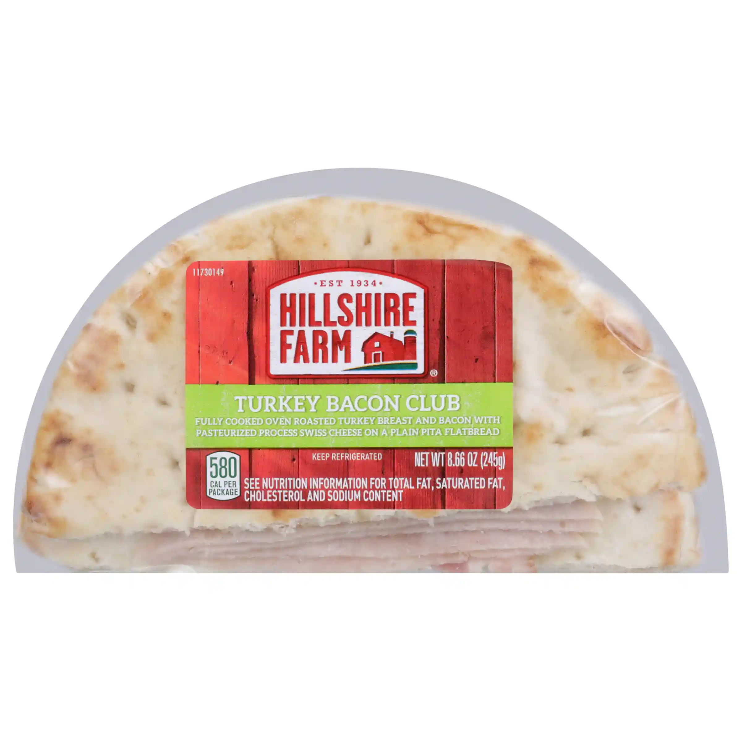 Hillshire Farm® Turkey Bacon Club Flatbread Sandwich_image_2