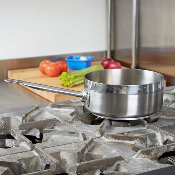 2 ¼-quart Centurion® sauté pan in natural finish