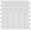 Studio Fog 1″ Hexagon Mosaic Matte
