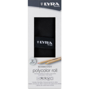 Rembrandt Polycolor Colored Pencil Roll, Assorted Colors, 24 Pieces