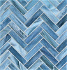 Agate Umbria 1×4 Herringbone Mosaic Silk