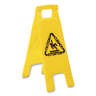 Boardwalk, Site Safety, 2-Sided, "Caution", Wet Floor Sign, Yellow, 26"