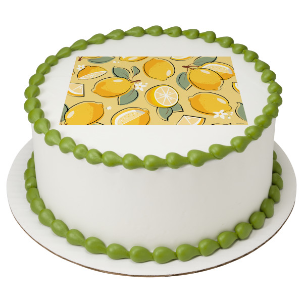 Lemon Pattern Sheet PhotoCake® Edible Image®