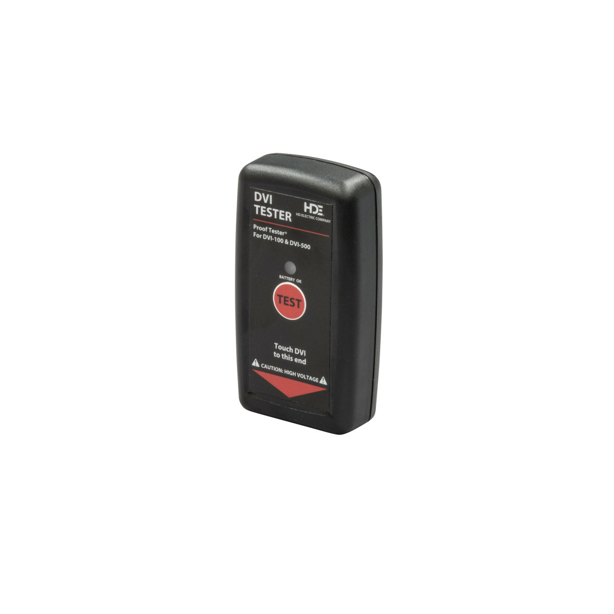 High Voltage AC output to confirm proper operation of DVI family of Voltage Indicators.  Powered by 9V lithium or alkaline battery