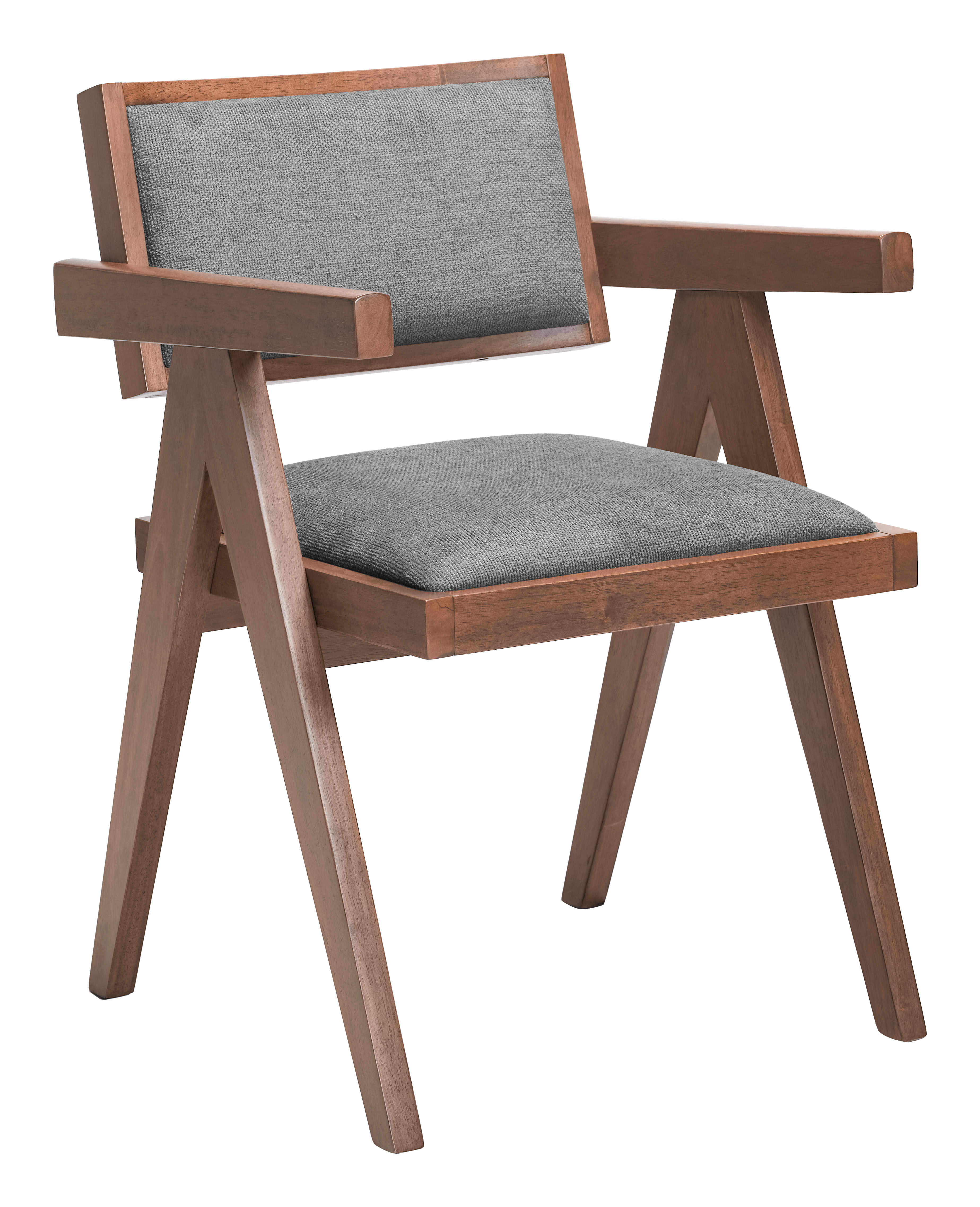 Delhi Dining Chair (Set of 2) Gray & Walnut product image