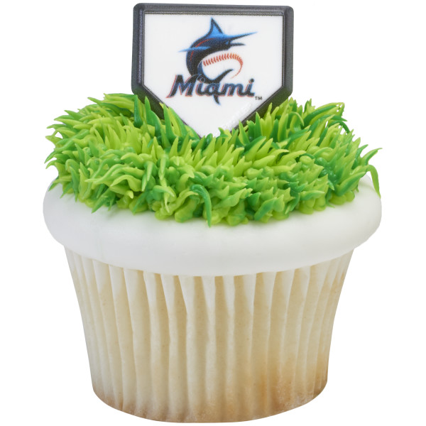 MLB® Home Plate Team Logo Cupcake Rings