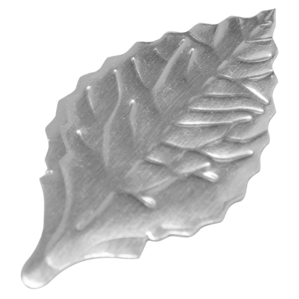 Silver Rose Leaves 1.38" Foil Leaves