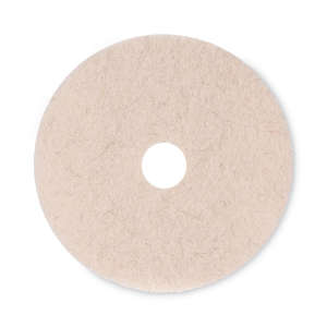 Boardwalk,  Natural Hog Hair Burnishing Round Floor Pad, 20", Tan