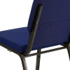 HERCULES Series 18.5''W Stacking Church Chair in Purple Fabric - Gold Vein Frame - Picture 9 of 140
