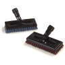 Carlisle, Flo-Pac, 8in, Swivel Scrub Power Scrub With Nylon Grit Bristles, Nylon Bristles, Orange