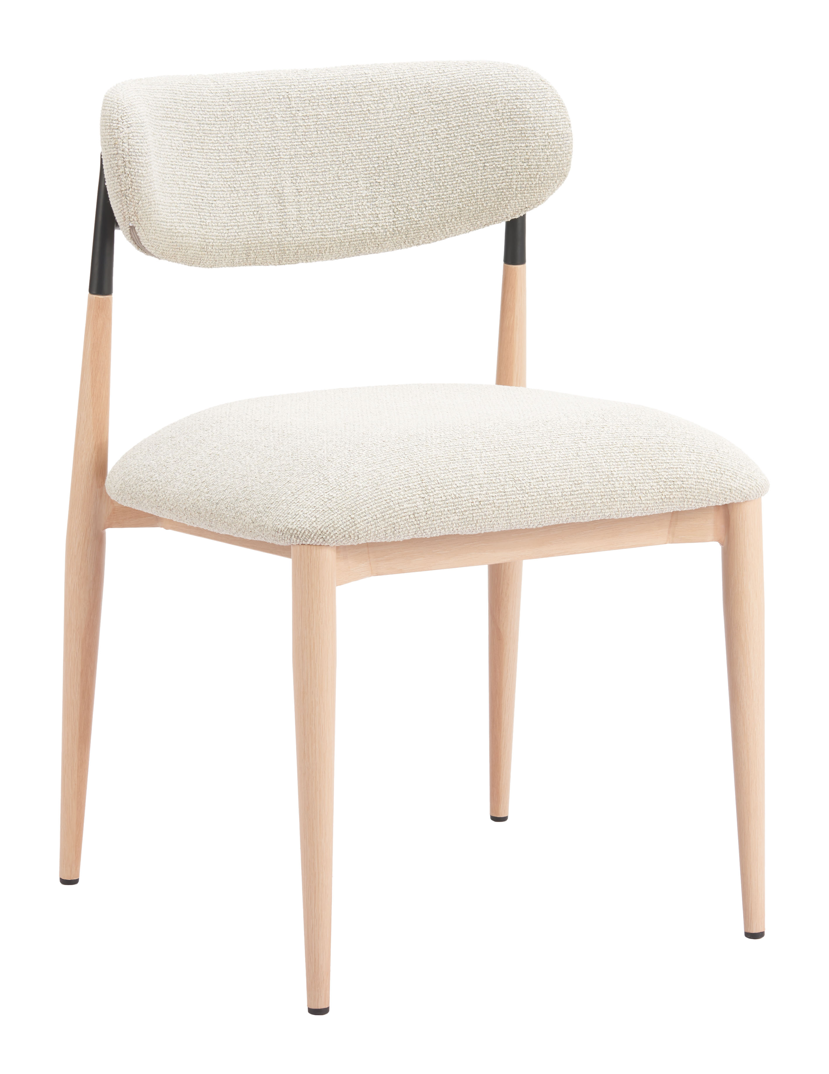 Equinox Armless Dining Chair (Set of 2) Oyster Gray & Natural product image