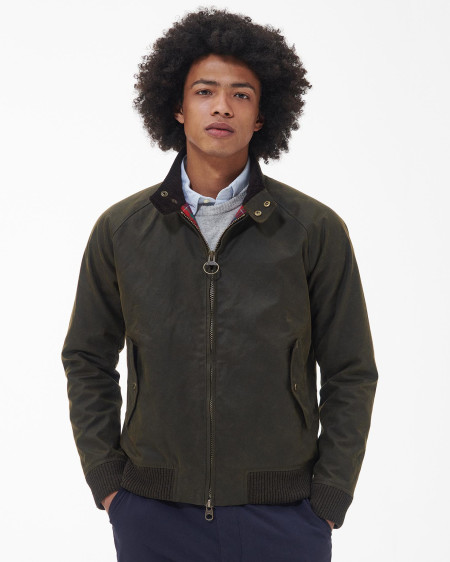 Barbour x Baracuta Porton Waxed Harrington Jacket