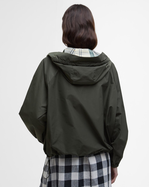 Mae Showerproof Jacket Olive/Ancient Tartan