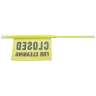 Impact, Extendable Safety Pole, Closed For Cleaning Hanging Sign, Fluorescent Green, 44"