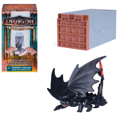 Dreamworks Dragons, How to Train Your Dragon, World of Berk: Trial of Flame Arena Dragons, Collectible Dragon with Arena Stall for Ages 4 and up (Styles May Vary)