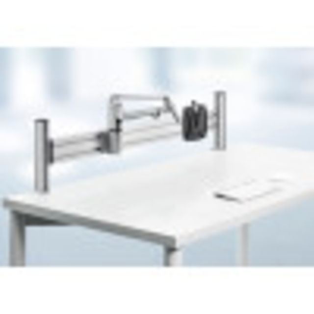 Elevate your monitors to create more useable desk space.