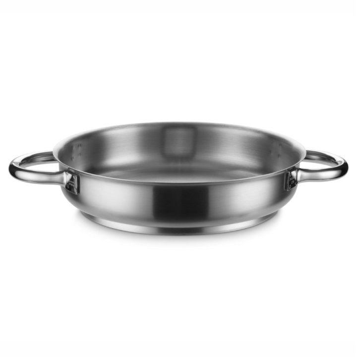 Top Line paella pan 35 cm stainless steel induction-ready in satin finish