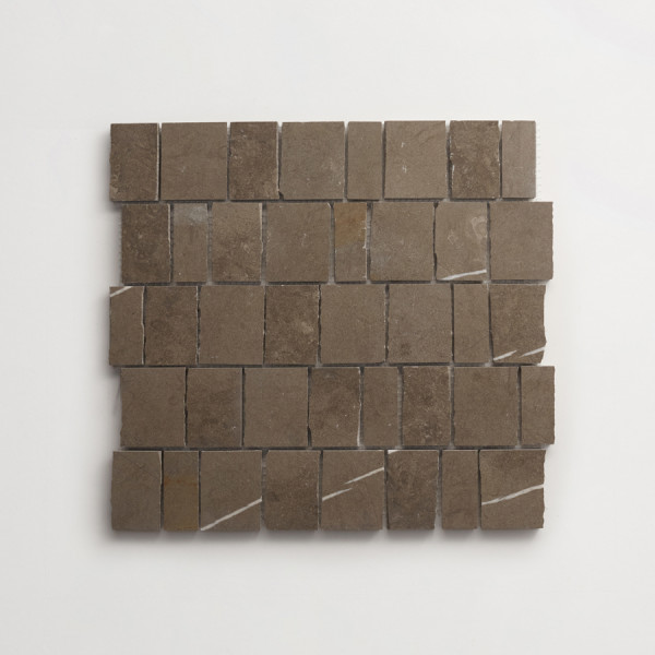 lapidary | rough cut mosaic sheet | cashmere grey (standard joint) 