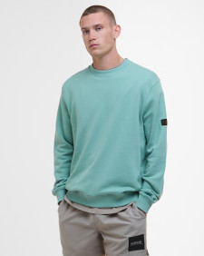 Outline Badge Sweatshirt Granite Green
