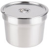 Stainless steel slotted cover for double boiler inset
