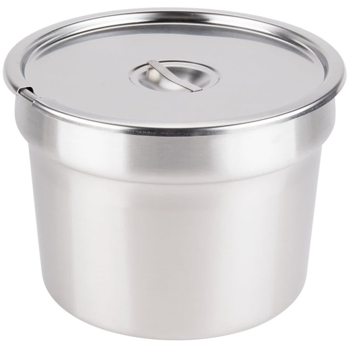 Stainless steel slotted cover for double boiler inset