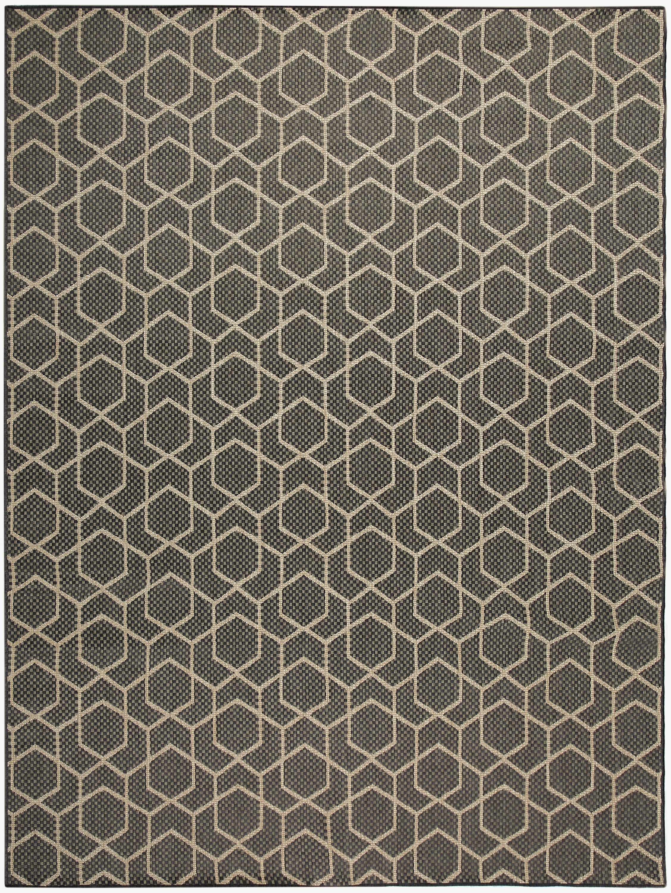 Nourison Horizon Indoor/Outdoor 8' x 10' Charcoal Modern Rug